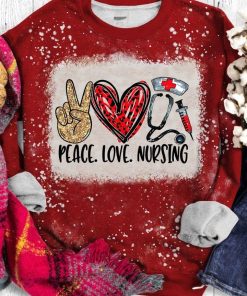 Christmas Peace Love Nursing Ugly Christmas Sweatshirt – Sweater