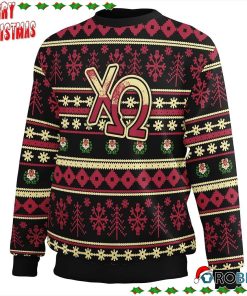 Christmas Splatters Sorority Chi Omega Ugly Sweatshirt, Sweater