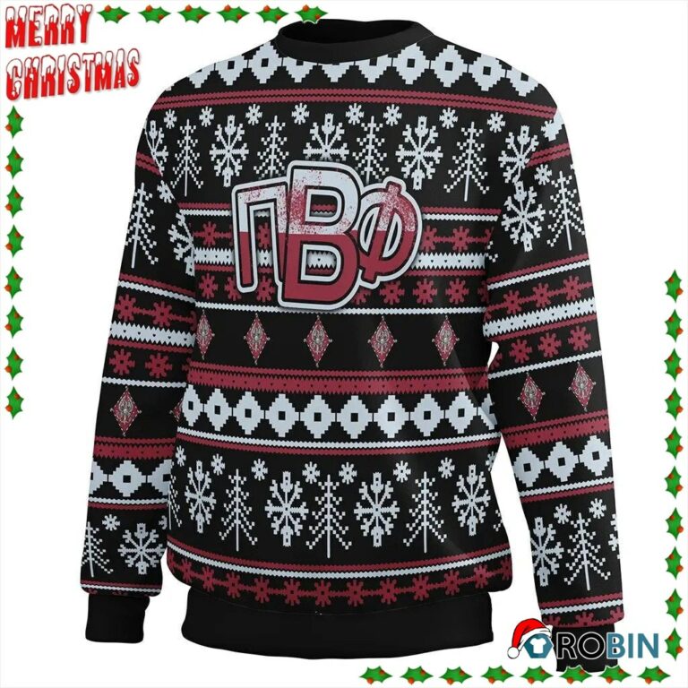 Christmas Splatters Sorority Pi Beta Phi Ugly Sweatshirt, Sweater