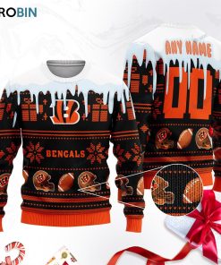 cincinnati bengals football ugly christmas sweater sweatshirt swt npqnev