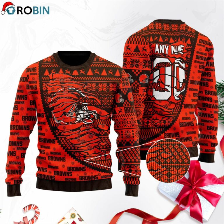 Cleveland Browns Football Ugly Christmas Sweater, Sweatshirt SWT145