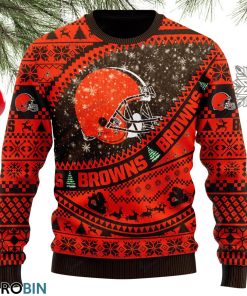 Cleveland Browns Football Ugly Christmas Sweater, Sweatshirt SWT115 Cleveland Browns Football Ugly Christmas Sweater, Sweatshirt SWT115