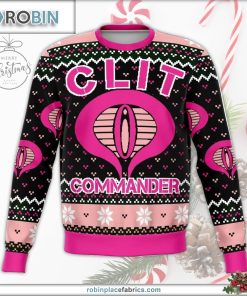 clit commander ugly christmas sweater 135 HOP3c