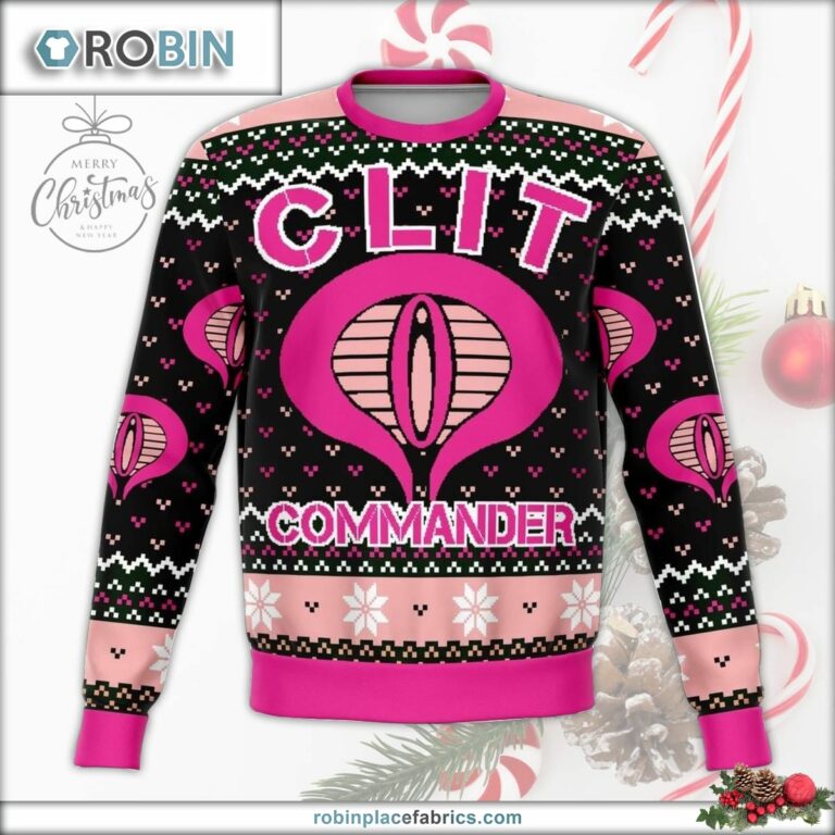 Clit Commander Ugly Christmas Sweater