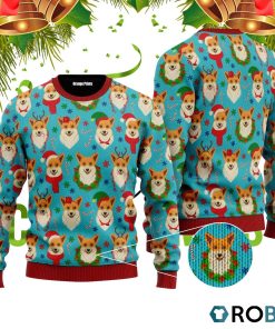 Corgi Snow Dog Christmas Ugly Christmas Sweater RB4059