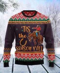 Cowboy Season All Over Print Ugly Sweatshirt, Sweater Cowboy Season All Over Print Ugly Sweatshirt, Sweater