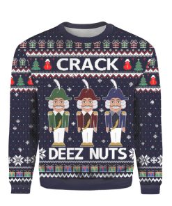 Crack Deez Nuts Nutcracker 3D Print Ugly Christmas Sweater RB4409