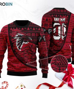 custom atlanta falcons football ugly christmas sweater sweatshirt swt eltu2u