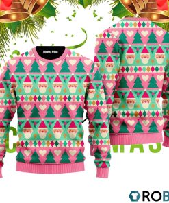 Cute christmas geometric elements Pattern 3D Print Ugly Christmas Sweater RB2478