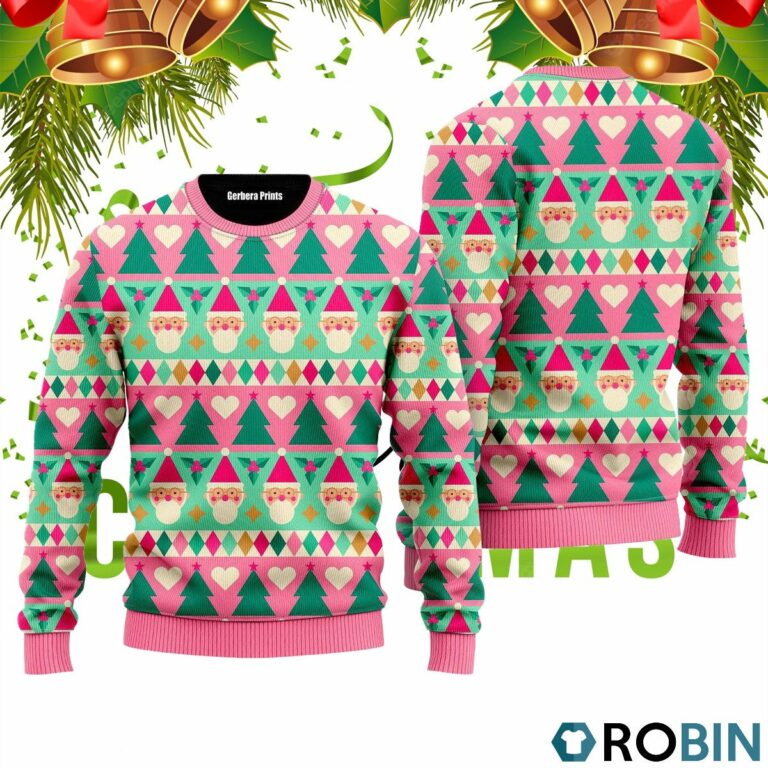Cute christmas geometric elements Pattern 3D Print Ugly Christmas Sweater RB2478
