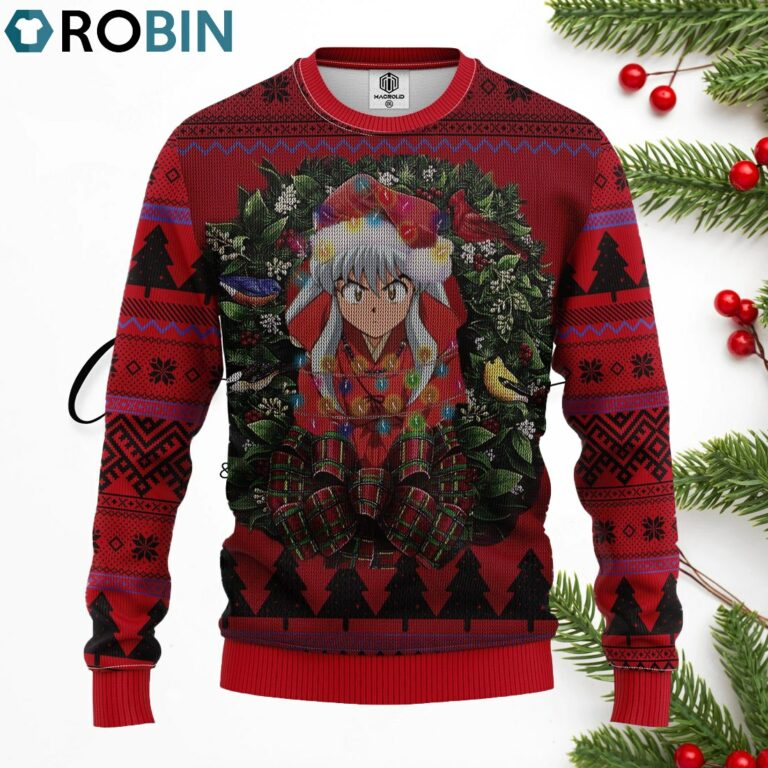Cute Inuyasha Merry Christmas Ugly Christmas Sweater
