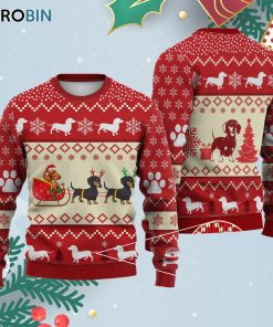 Dachshund Dog Reindeer Ugly Christmas Sweatshirt – Sweater