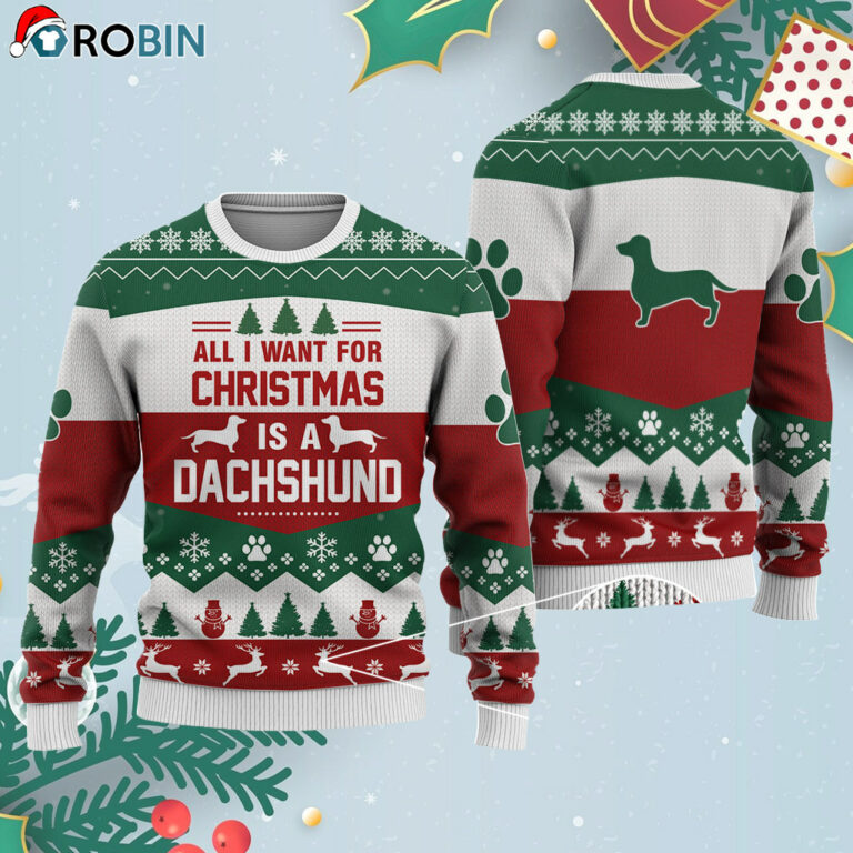Dachshund Dog Ugly Christmas Sweatshirt – Sweater