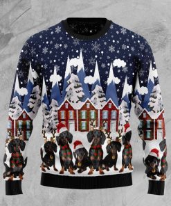 Dachshund Family Christmas Ugly Sweatshirt, Sweater
