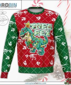 dank tree rex athletic christmas sweater 132 ebRBG