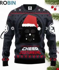 darth vader cheer ugly christmas sweater 1 fi5dvm