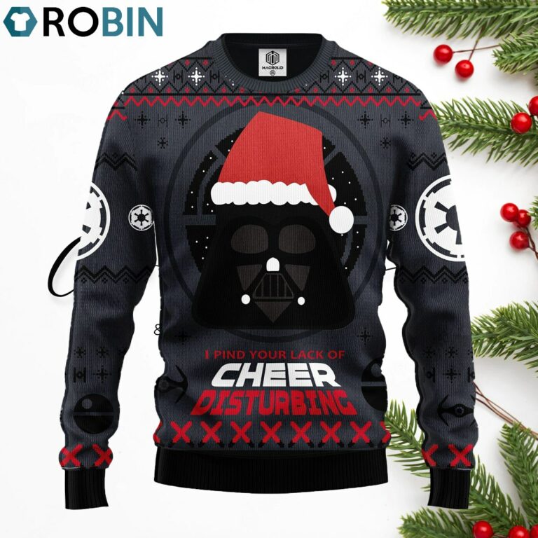 Darth Vader Cheer Ugly Christmas Sweater