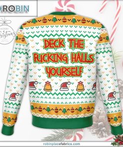 Deck The Halls Yourself Dank Ugly Christmas Sweater