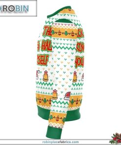 deck the halls yourself dank ugly christmas sweater 401 jCzTB