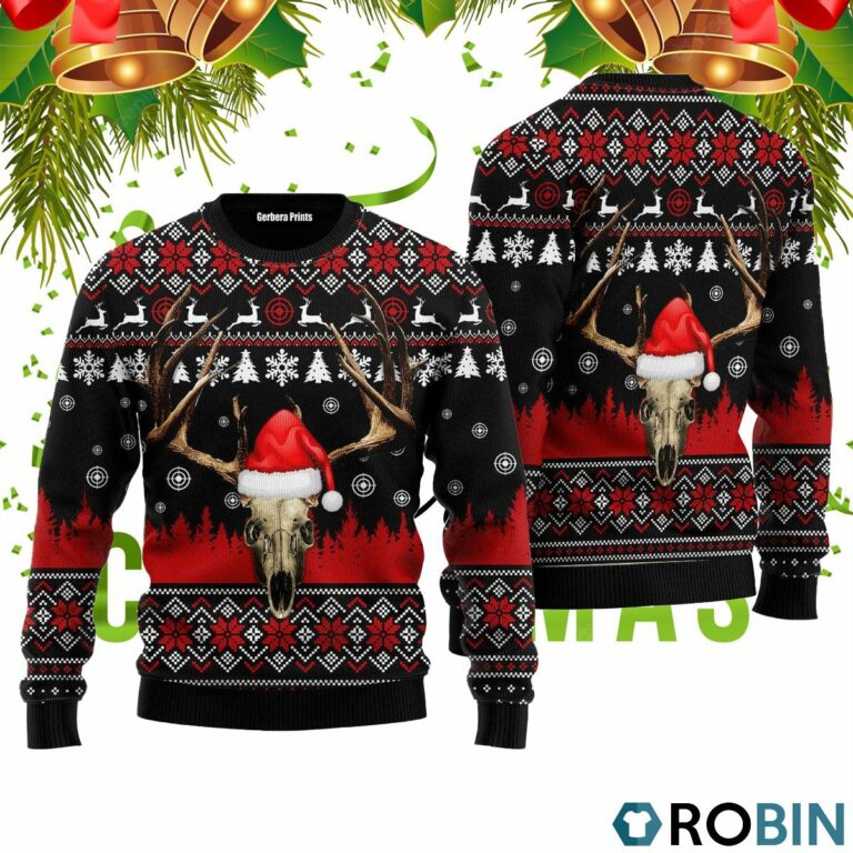 Deer Hunting Christmas Ugly Christmas Sweater RB4240