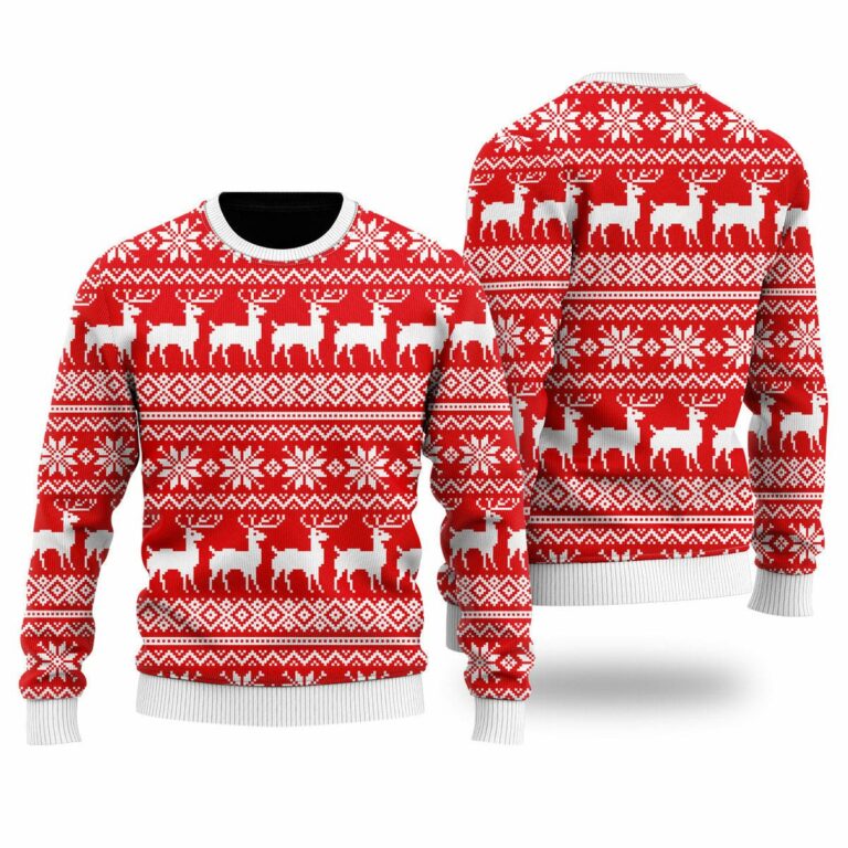 Deermas Christmas Is Lit Ugly Christmas Sweatshirt, Sweater