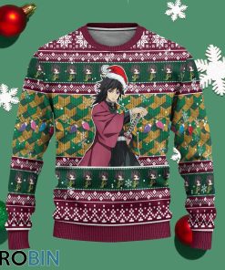 demon slayer giyuu tomioka anime ugly christmas sweater xmas gift 1 fiutls