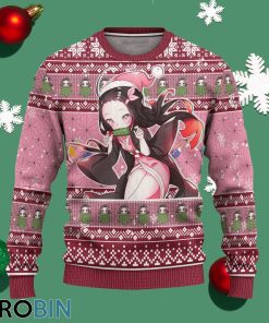 Demon Slayer Nezuko Kamado Anime Ugly Christmas Sweater Xmas Gift