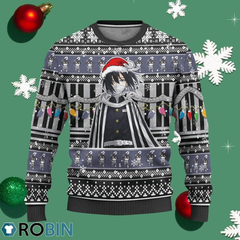 Demon Slayer Obanai Iguro Anime Ugly Christmas Sweater Xmas Gift