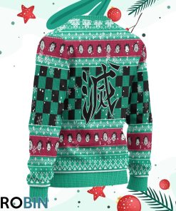 Demon Slayer Tanjiro Kamado Anime Ugly Christmas Sweater Xmas Gift