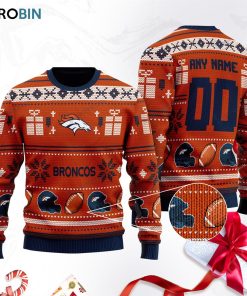 denver broncos ugly christmas sweater sweatshirt swt givrxa