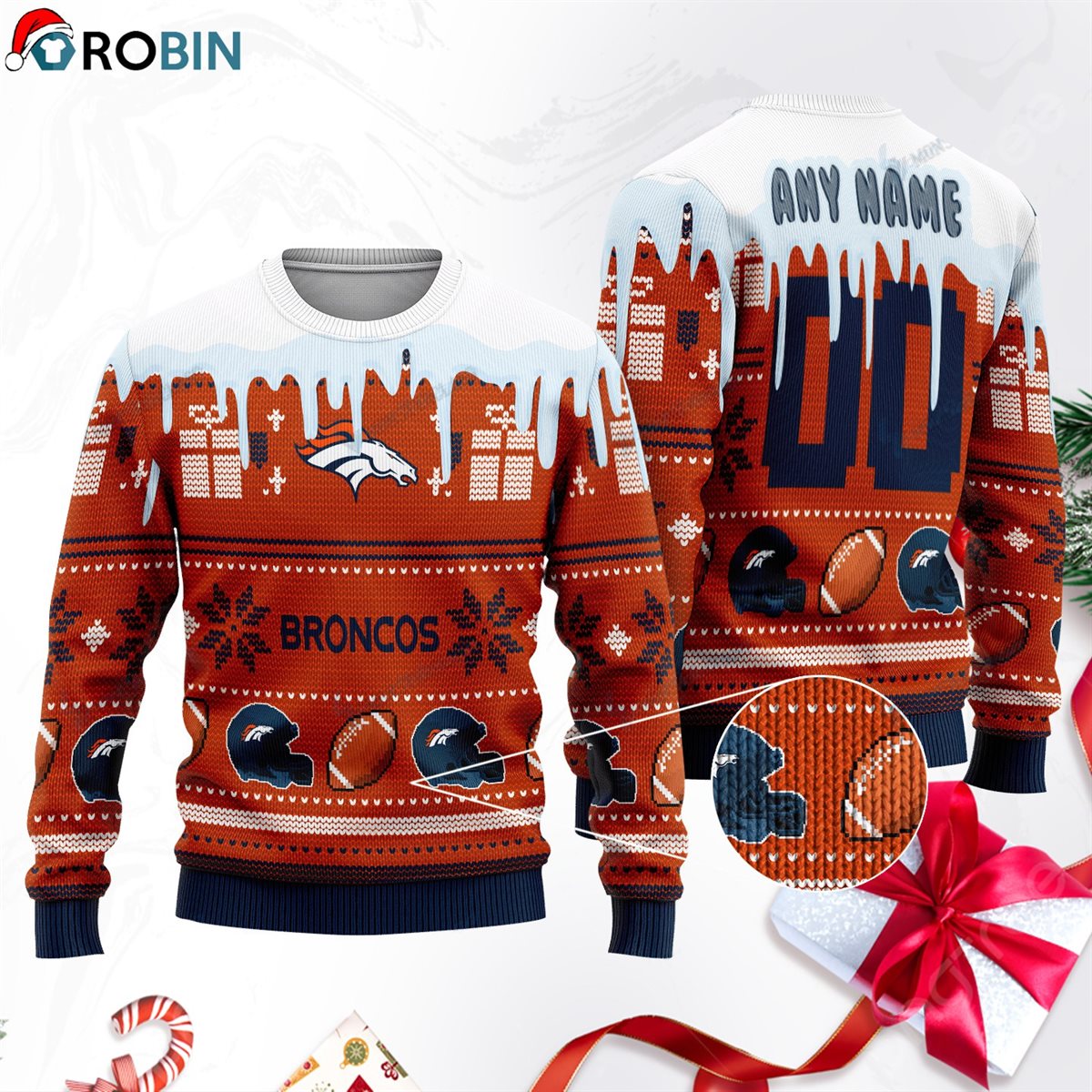 Denver Broncos Ugly Christmas Sweater, Sweatshirt SWT179 ...