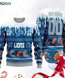 detroit lions football ugly christmas sweater sweatshirt swt vhgtwi