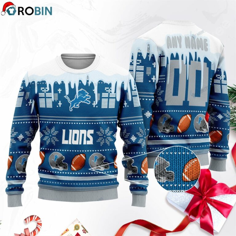 Detroit Lions Football Ugly Christmas Sweater, Sweatshirt SWT170