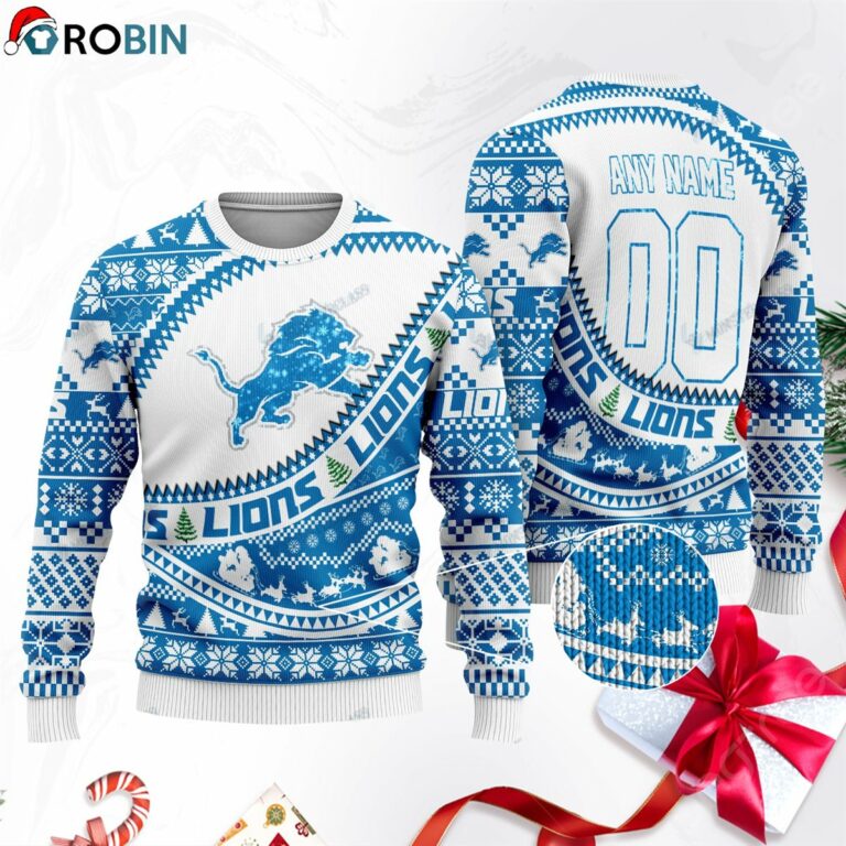 Detroit Lions Ugly Christmas Sweater, Sweatshirt SWT118