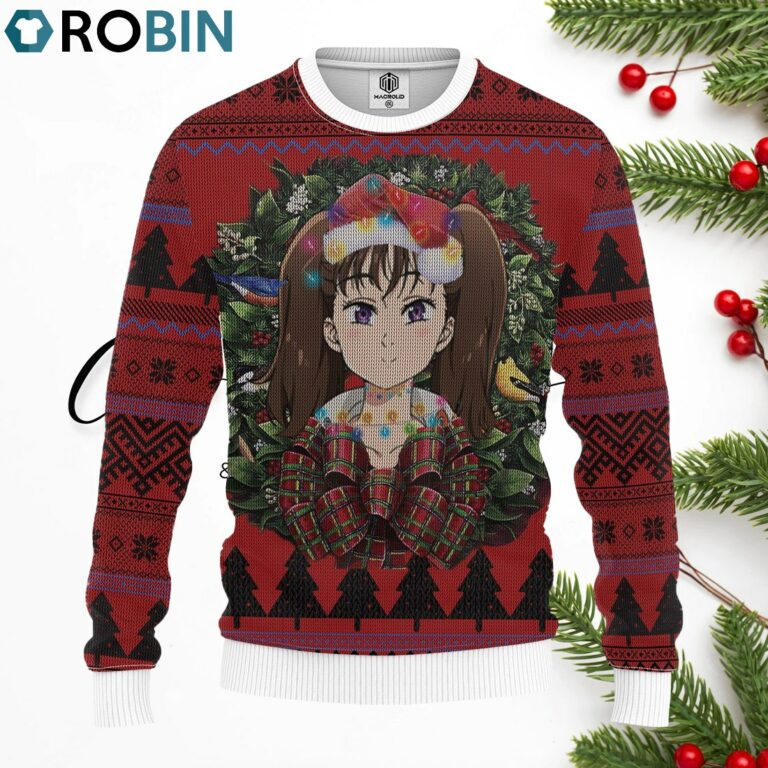 Diana Seven Deadly Sins Merry Christmas Ugly Christmas Sweater