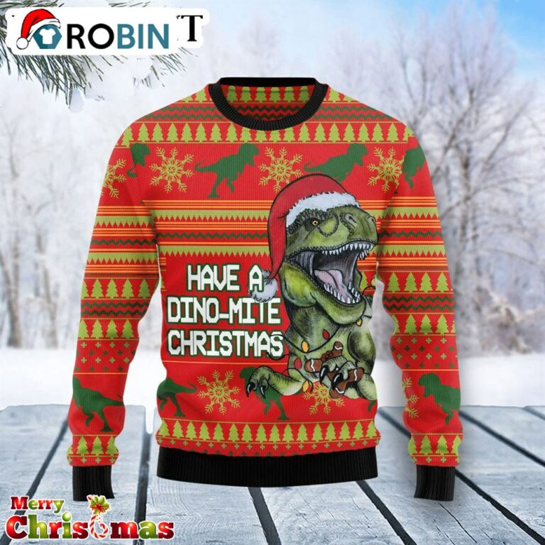 Dinosaur Funny Christmas Sweater – Best Xmas Gift