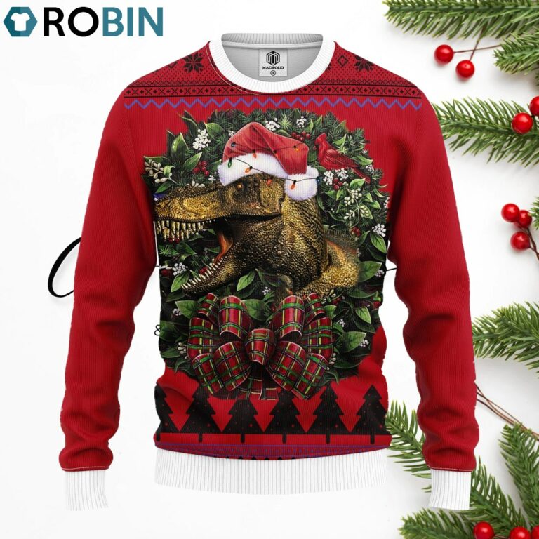 Dinosaur Noel Merry Christmas Ugly Christmas Sweater