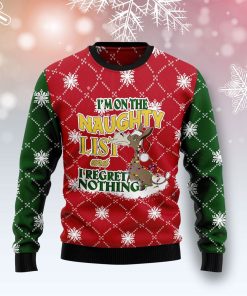 Donkey Naughty List Ugly Christmas Sweatshirt, Sweater