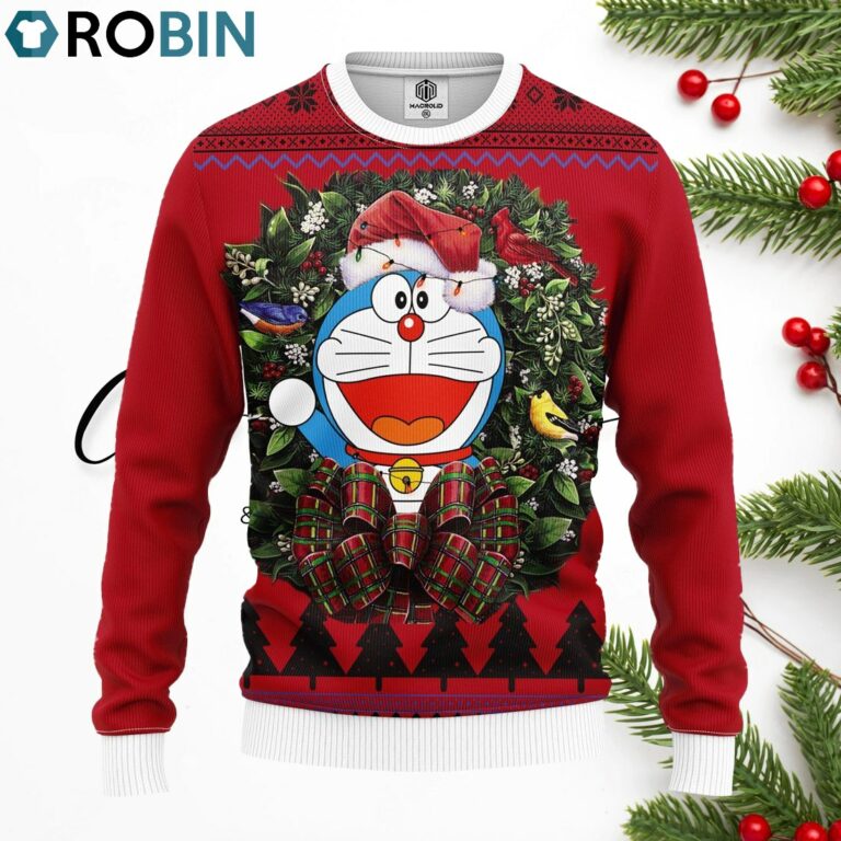 Doraemon Noel Merry Christmas Ugly Christmas Sweater