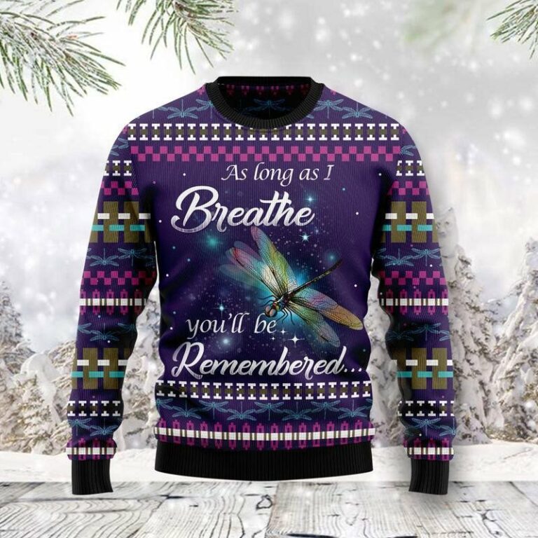 Dragonfly Angel All Over Print Ugly Sweatshirt, Sweater
