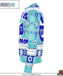 dreidel champ funny ugly christmas sweater 399 vuHlx