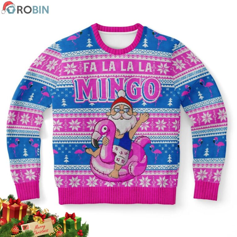 Fa La La La Mingo Santa Ugly Christmas Sweater