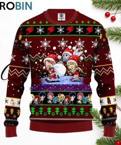 fairy tail anime christmas sweater brown 1 gdjckl