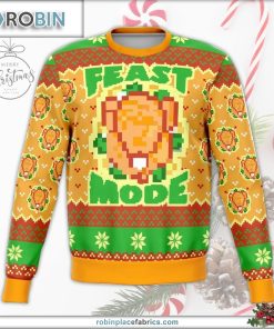 feast mode dank ugly christmas sweater 123 mJwXE