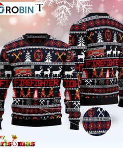 Firefighter Christmas Ugly Christmas Sweater – Best Xmas Gift