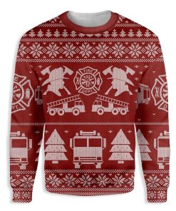 Firefighter Christmas Ugly Sweatshirt, Sweater