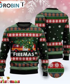 Firefighter Firemas Ugly Christmas Sweater – Best Xmas Gift