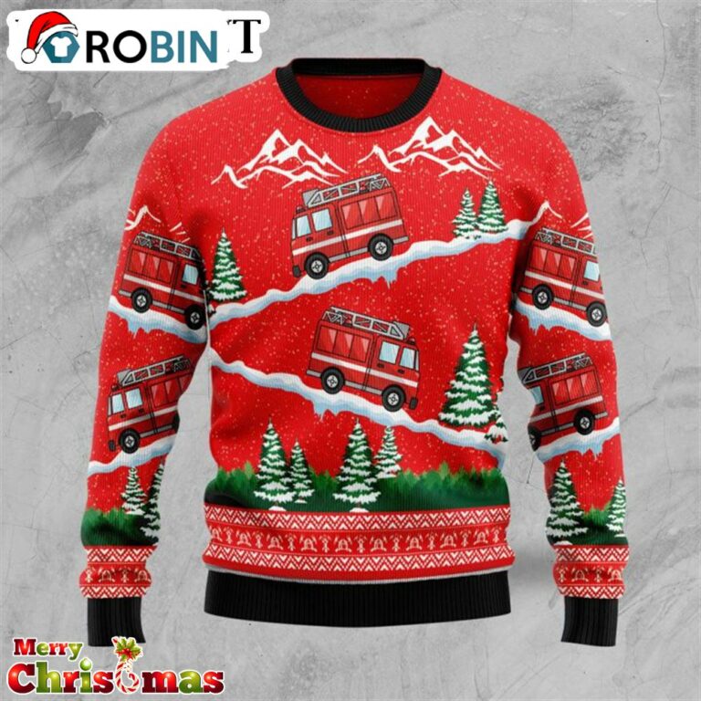 Firefighter Ugly Christmas Sweater – Best Xmas Gift