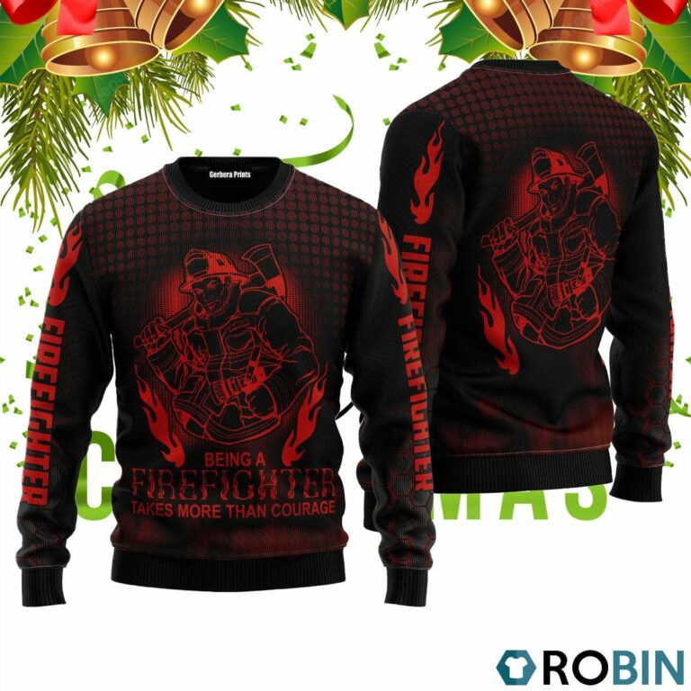 Firefighter Ugly Christmas Sweater RB2224