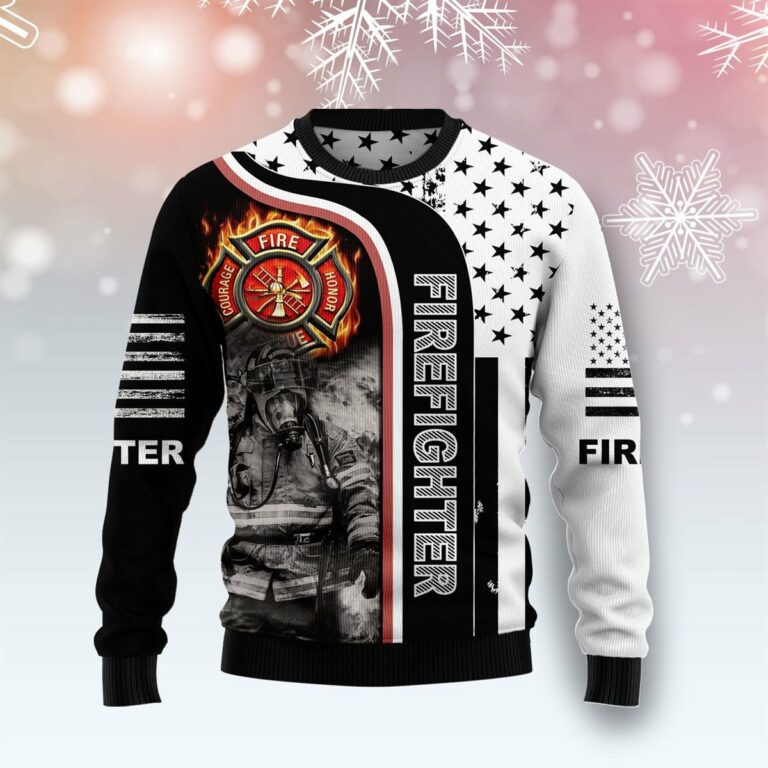 Firefighter Ugly Ugly Sweatshirt, Sweater
